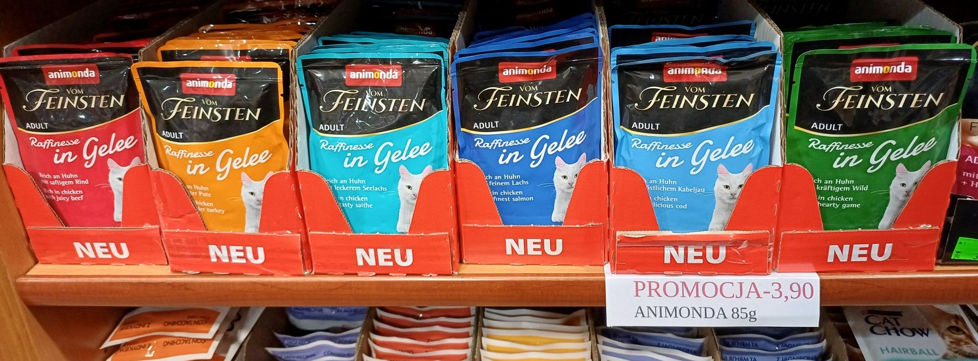Animonda 10x 85g Mix + Gratis, Raffinesse Saszetki Kot Jelly Karma Cat