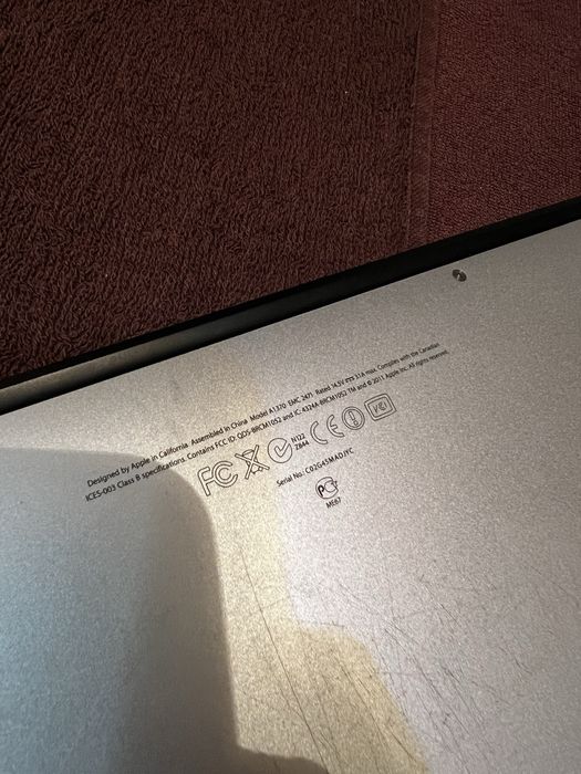 MacBook Air 11” (A1370, Mid 2011)