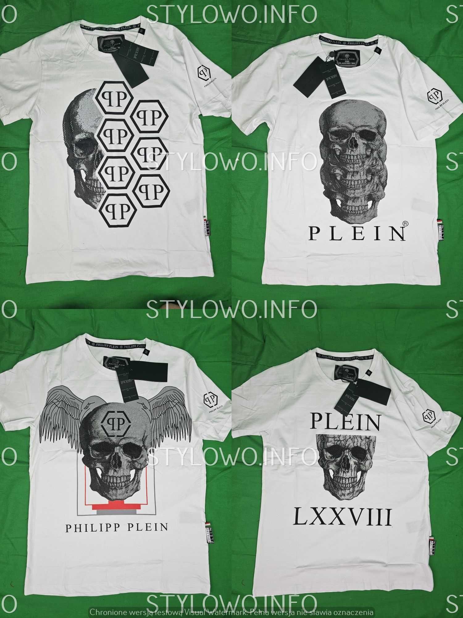 Koszulka męska philipp plein pp polo t-shirt ćwieki czaszka nowość