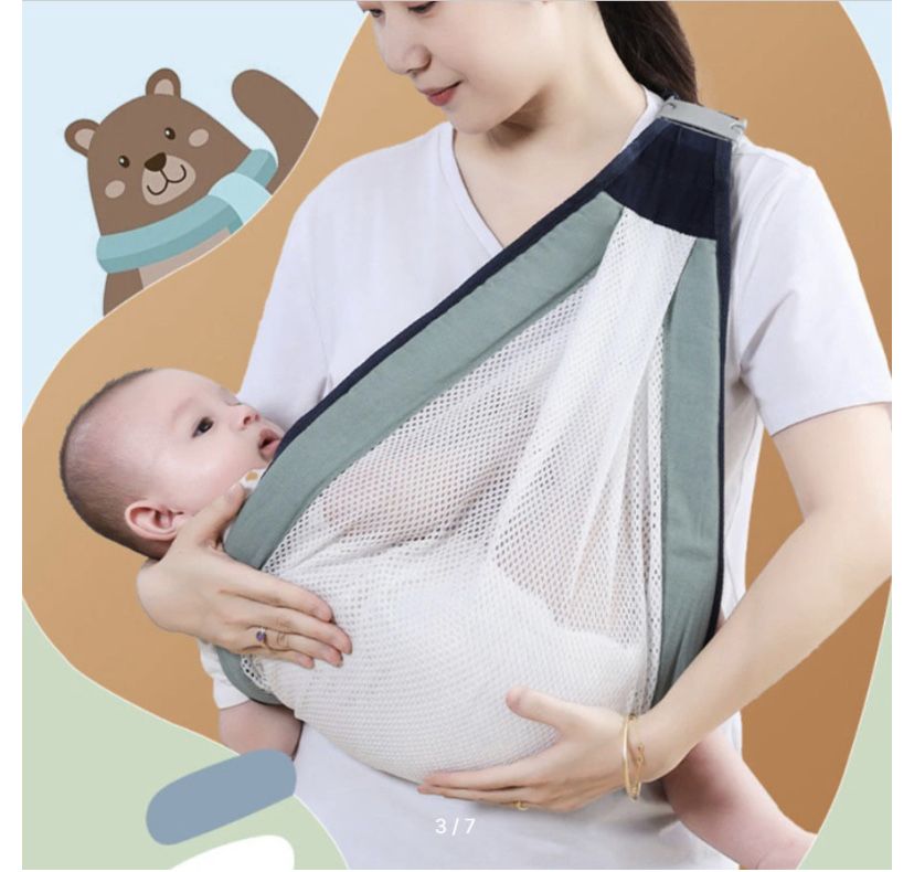 Слинг-переноска 0-36 месяцев BABY SLING воздухопроницаемый хлопковый