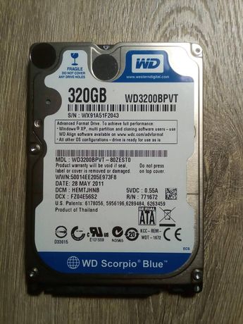 HDD sata 2.5 жорсткий диск для ноутбука 320 Вінчестер