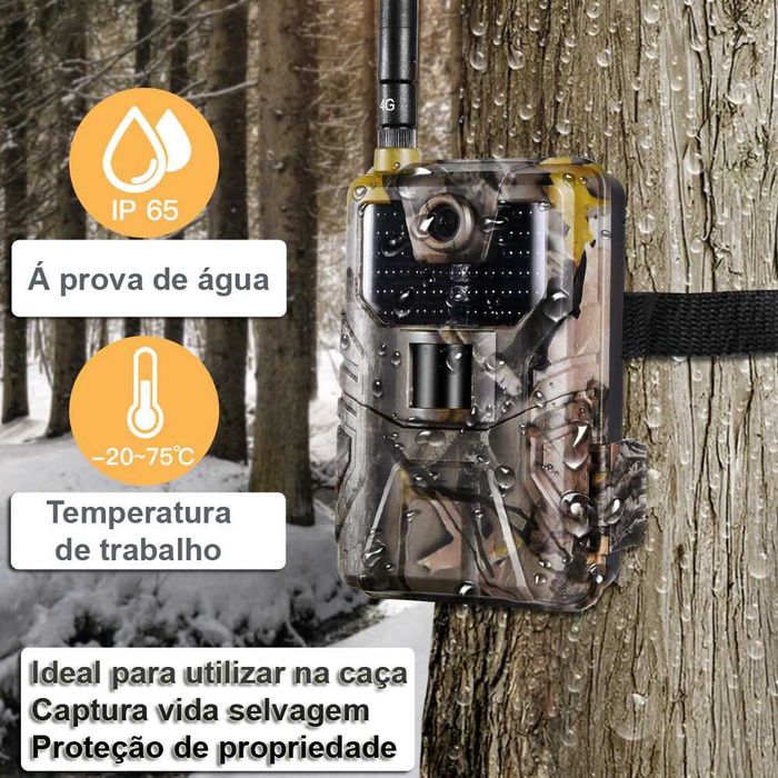 HC900PRO 4K 30MP Hunting Camera, 4G, HC-900 App for Android and iOS, Mobile Compatible64284541423490120