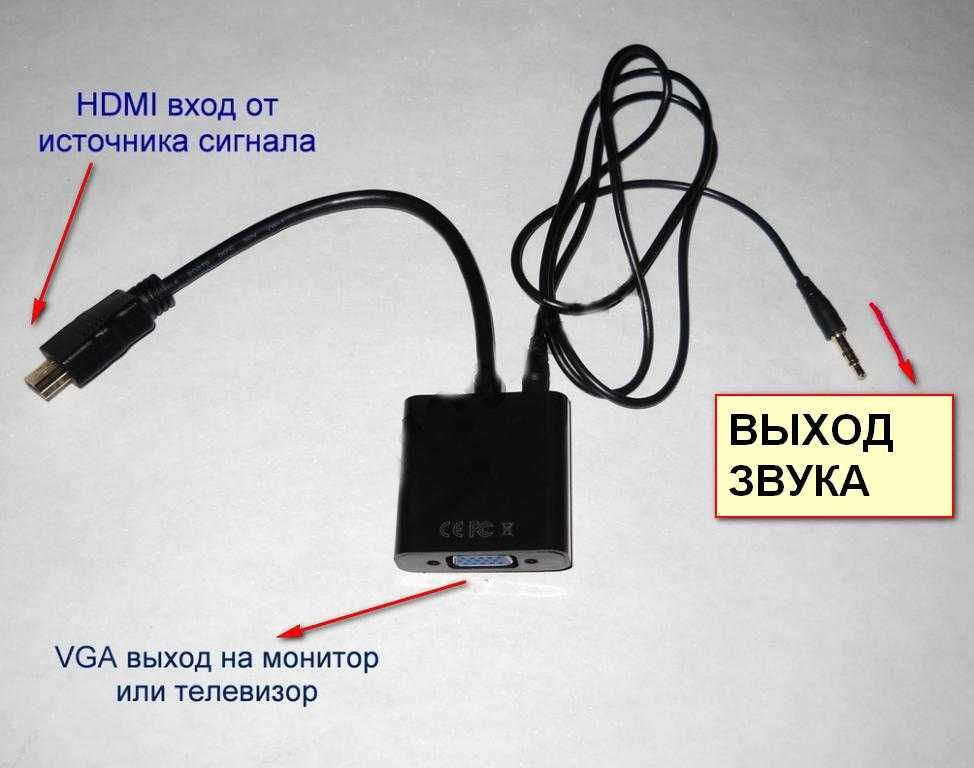 Конвертер переходник из HDMI в VGA + AUDIO , адаптер, преобразователь