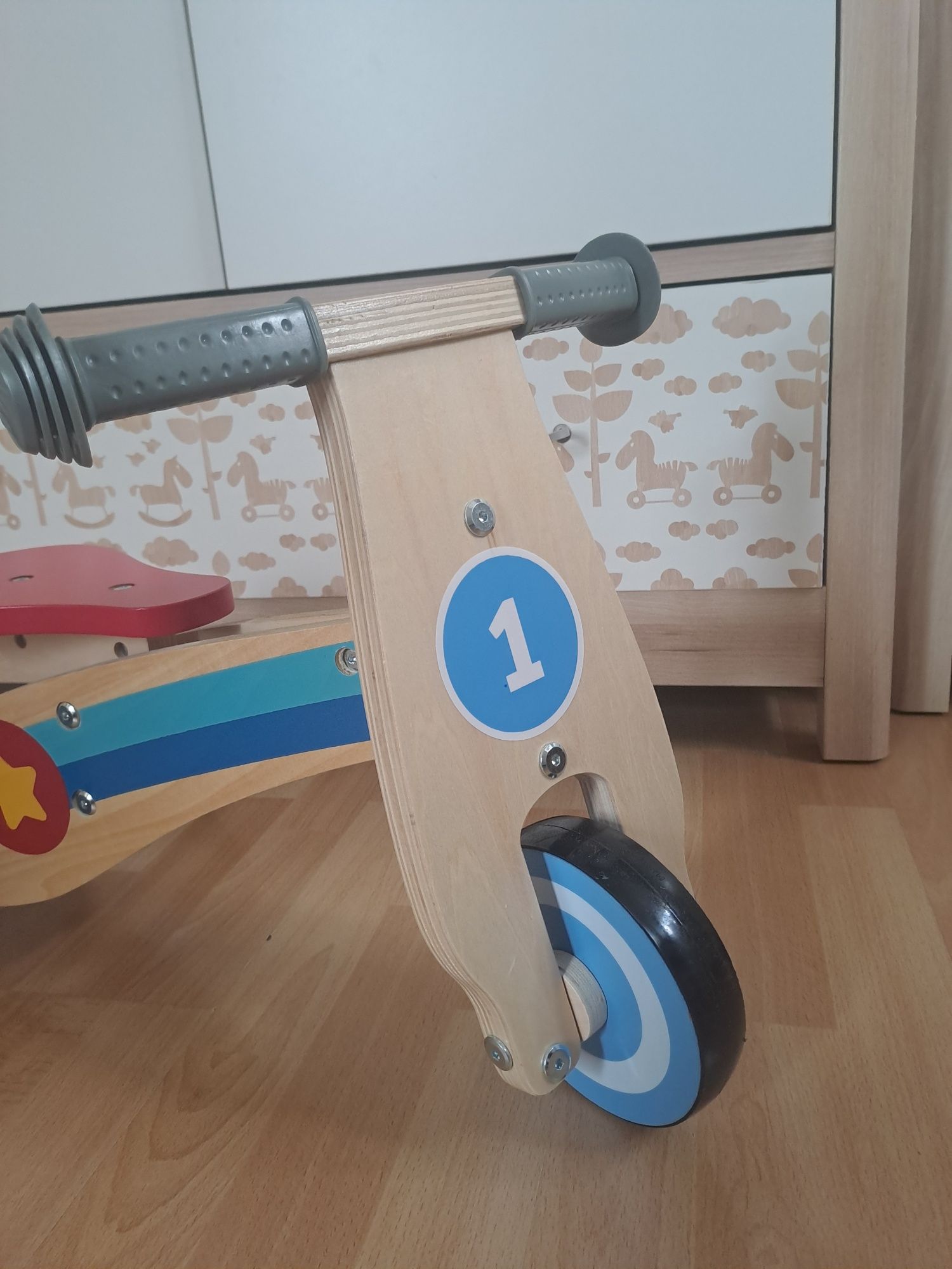 Rowerek biegowy drewniany dla dziecka od 1 roku