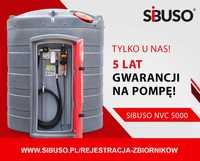 Zbiornik paliwo olej napędowy SIBUSO NVC 5000L 5lat gwarancji na pompę