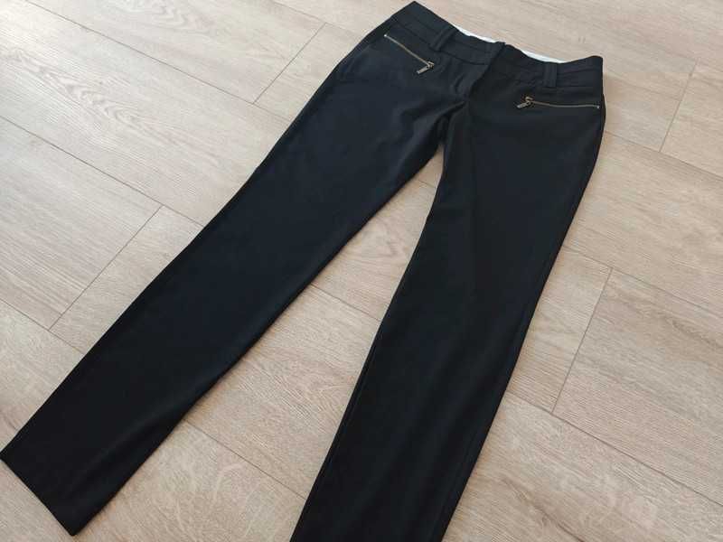 Czarne eleganckie spodnie 36