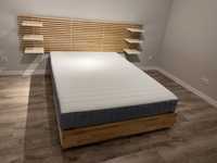 Łóżko 140 cm IKEA Mandal z materacem VALEVAG