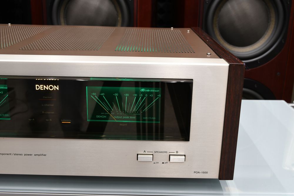 wzmacniacz końcówka mocy przedwzmacniacz Denon POA-1500 i PRA-2000