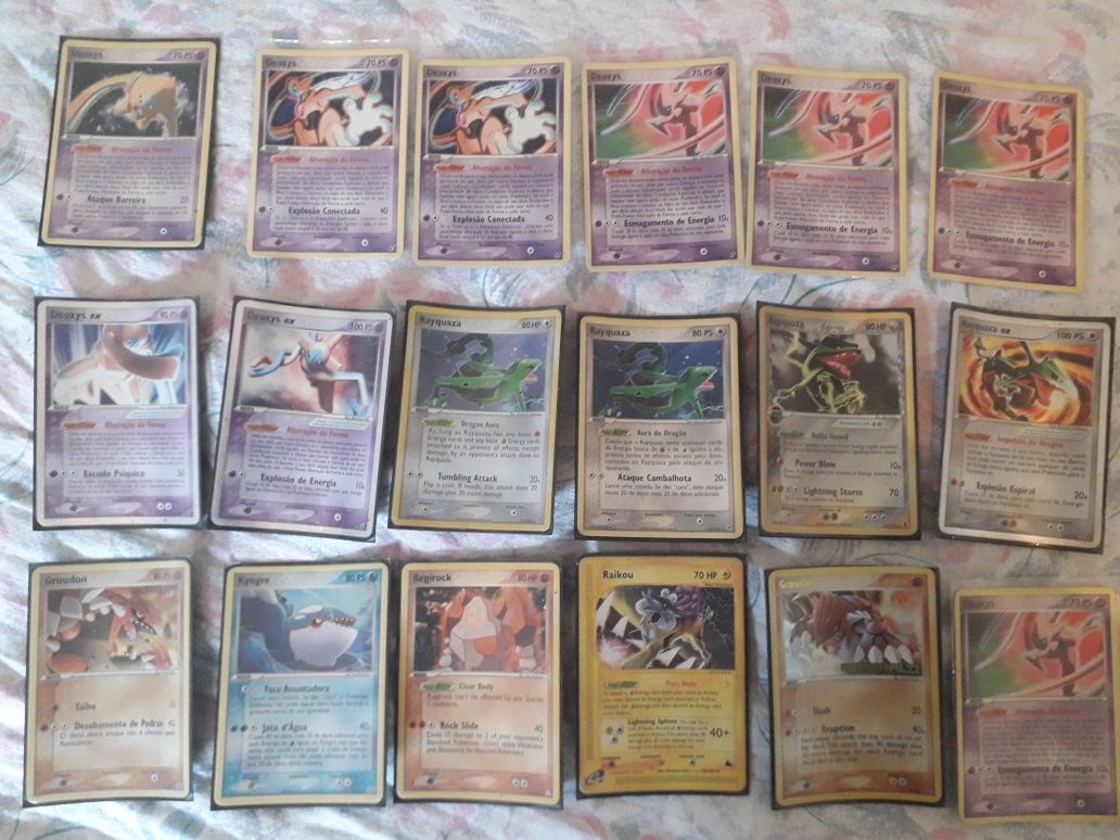 Cartas Pokemon Negociáveis, Antigas Raras, muito raras e normais