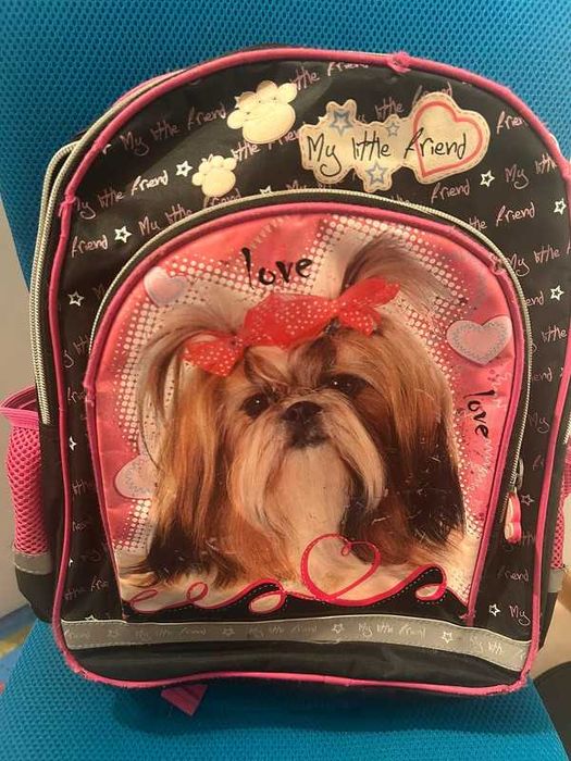 Plecak szkolny dla dziewczynki,My Little Friend Shih Tzu,St. Majewski