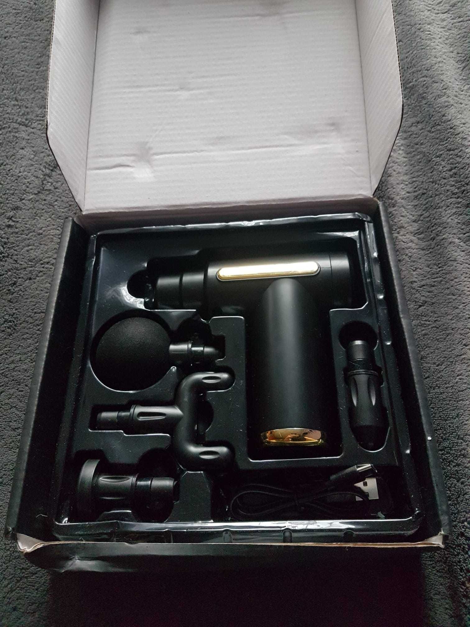 MASAŻER  Pistolet do masażu mięśni z akumulatorem, 6-trybowy USB typ-C