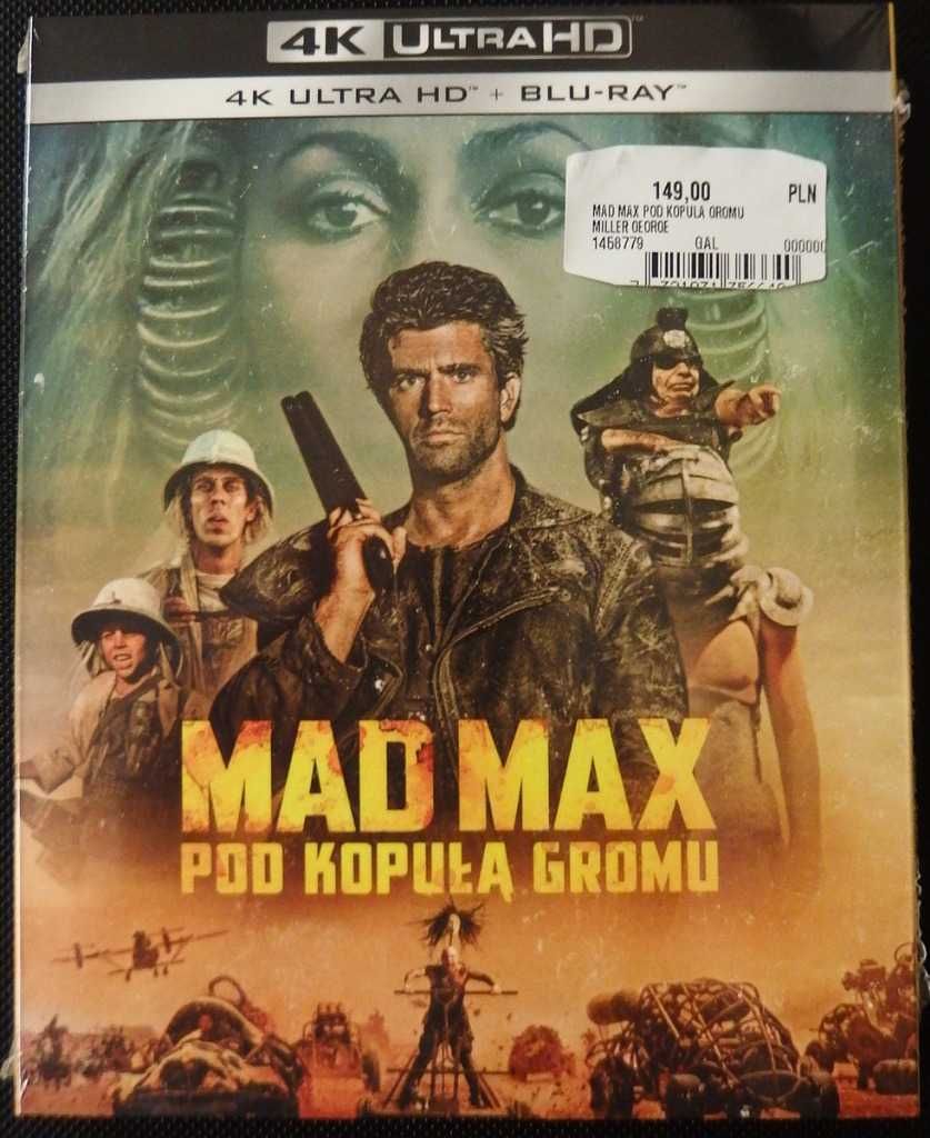 Mad Max 3 POD KOPUŁĄ GROMU Beyond Thunderdome 4K+BD  nowy folia POL