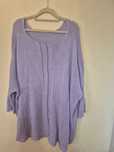 Sweter damski XXL wrzosowy