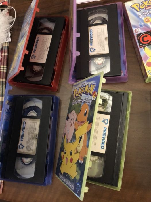 Filmes Pokémon Série 1 e 2 completa VHS