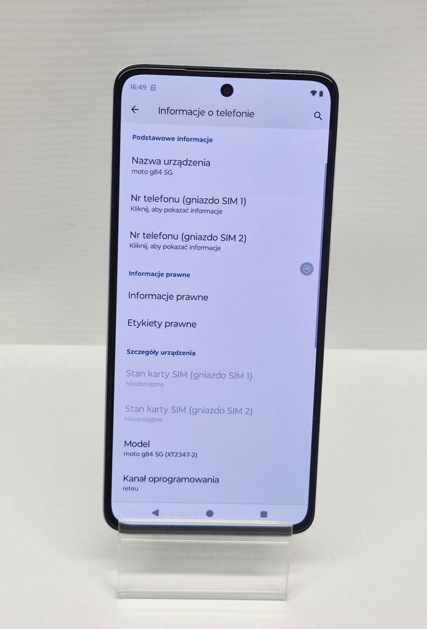 Smartfon MOTOROLA MOTO G84 5G, Komis Jasło Czackiego