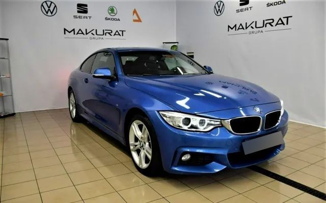 BMW Seria 4 BMW 428i xDrive 2016  Estoril Blue 1 właściciel  103 333 km Garażowany