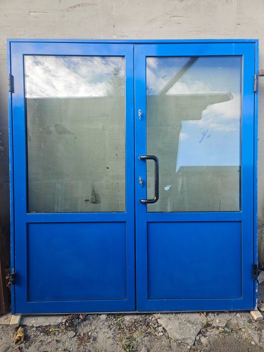 DRZWI/BRAMA Zewnętrzne Aluminiowe Dwuskrzydłowe Wejściowe 200x220cm