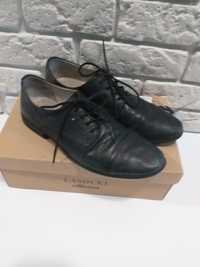 Eleganckie czarne buty półbuty chłopięce komunia Lasocki Yang roz 38
