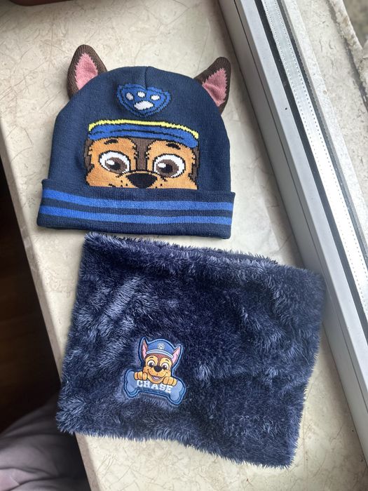 Набір Щенячий патруль paw patrol шапка шарф хомут 3-5 років