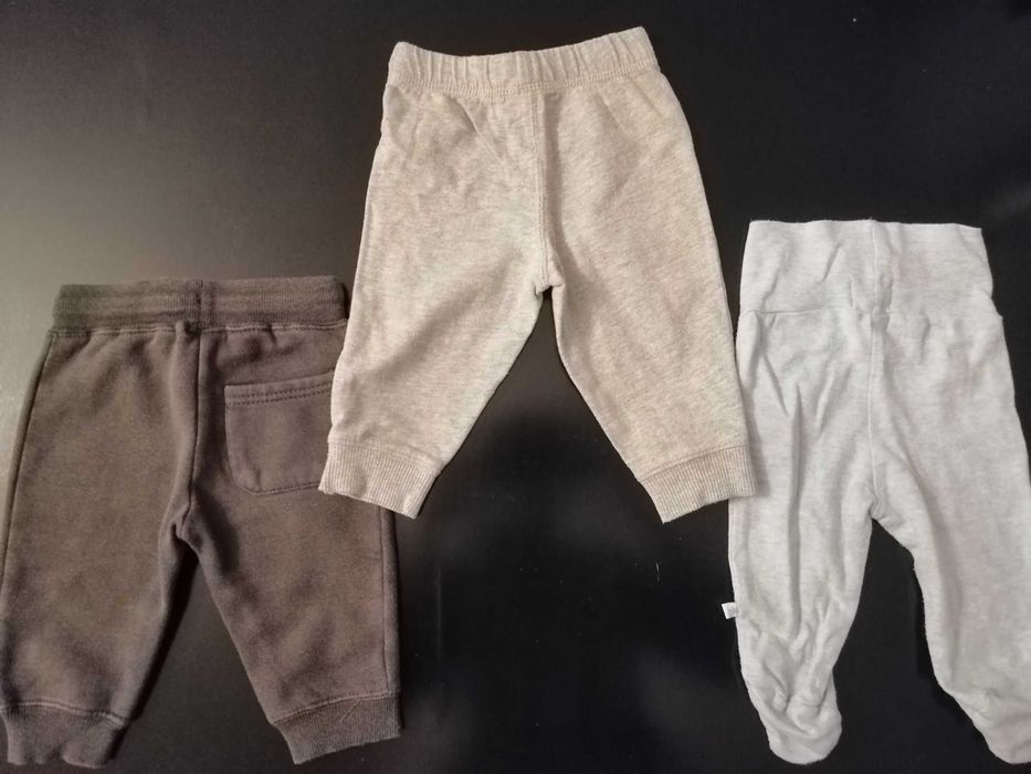 3 pary (ok. 1,50 zł/szt) ZESTAW Spodenki pół pajacyk niemowlęce