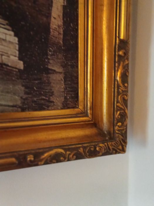 Vendo quadro antigo grande  lindo 1.55 por 96 moldura antiga excelente