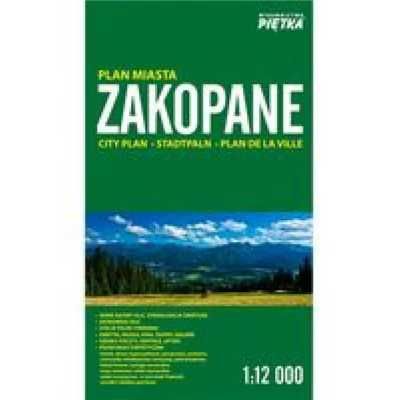 Zakopane 1:12 000 plan miasta PIĘTKA