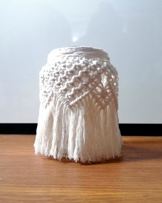 Świecznik lampion Makrama lampka Hand made BOHO