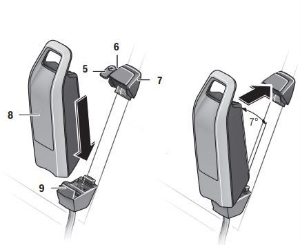 Кріплення для акамулятора Bosch powerpack frame