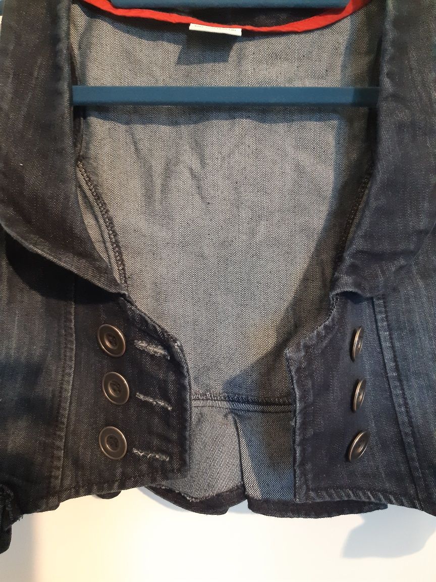NEXT efektowna  jeansowa kamizelka elegancka 8 lat 128 cm
