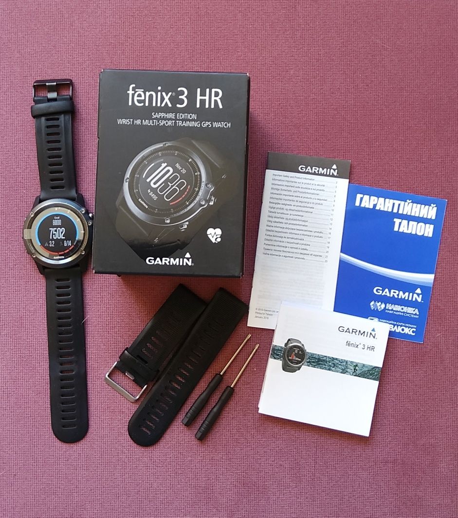 Продам часы Garmin Fenix 3HR Sapphire