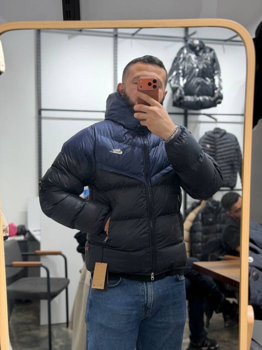 НЕ ПРОПУСТІТЬ! Пуховик Nike Storm-Fit Синьо-чорний  S M L XL