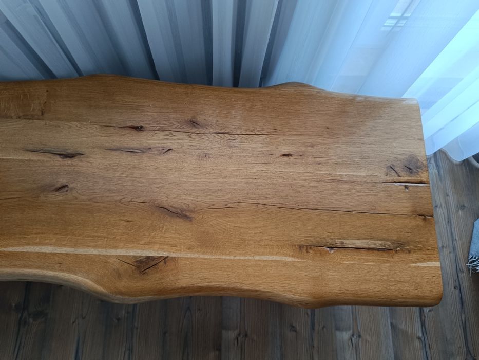 Ławka dębowa lite drewno