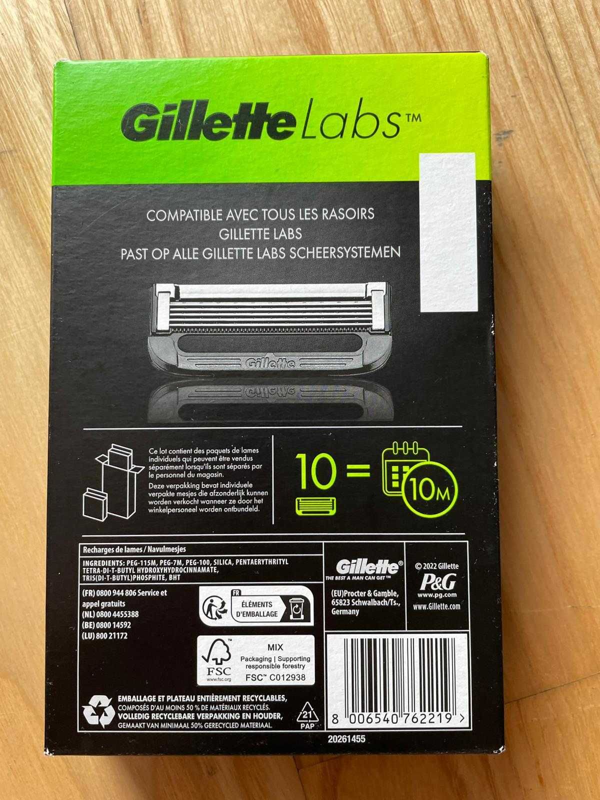 Gillette Labs 10x Ostrzy