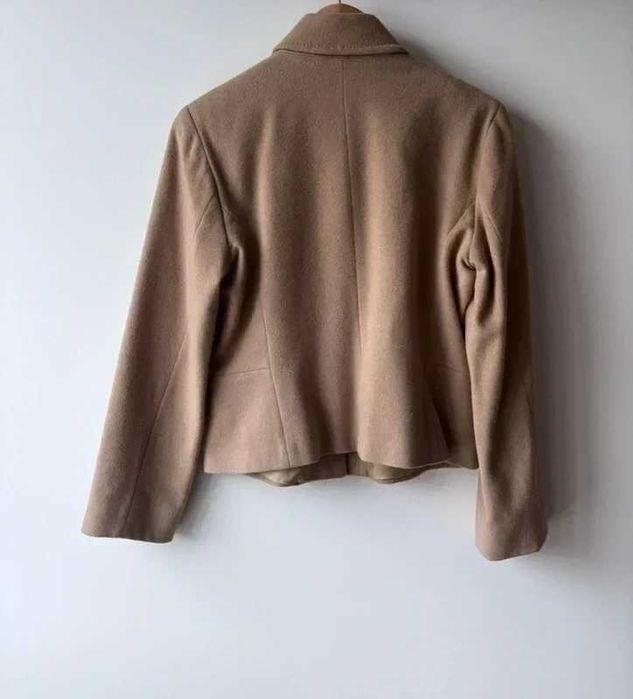 Kurteczka kurtka retro vintage brązowa M wełniana angora 38 Ambiente