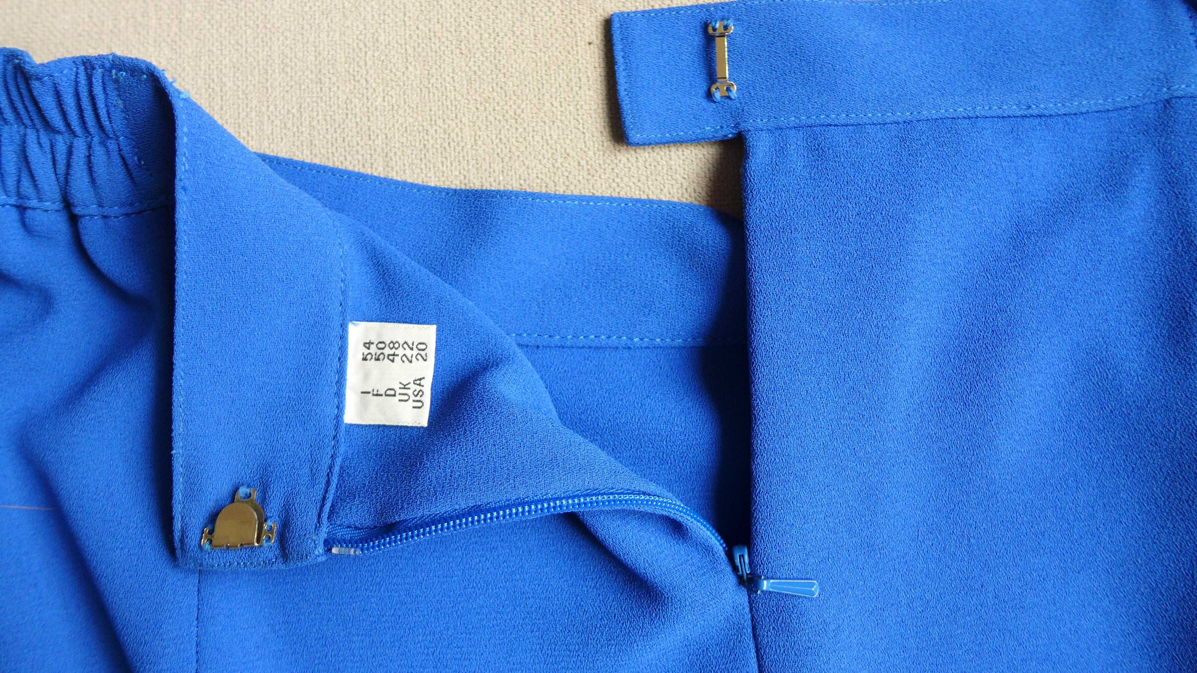 LUKSUS garsonka 3 części marynarka bluzka spódnica 48 22 3XL 4XL XXXL