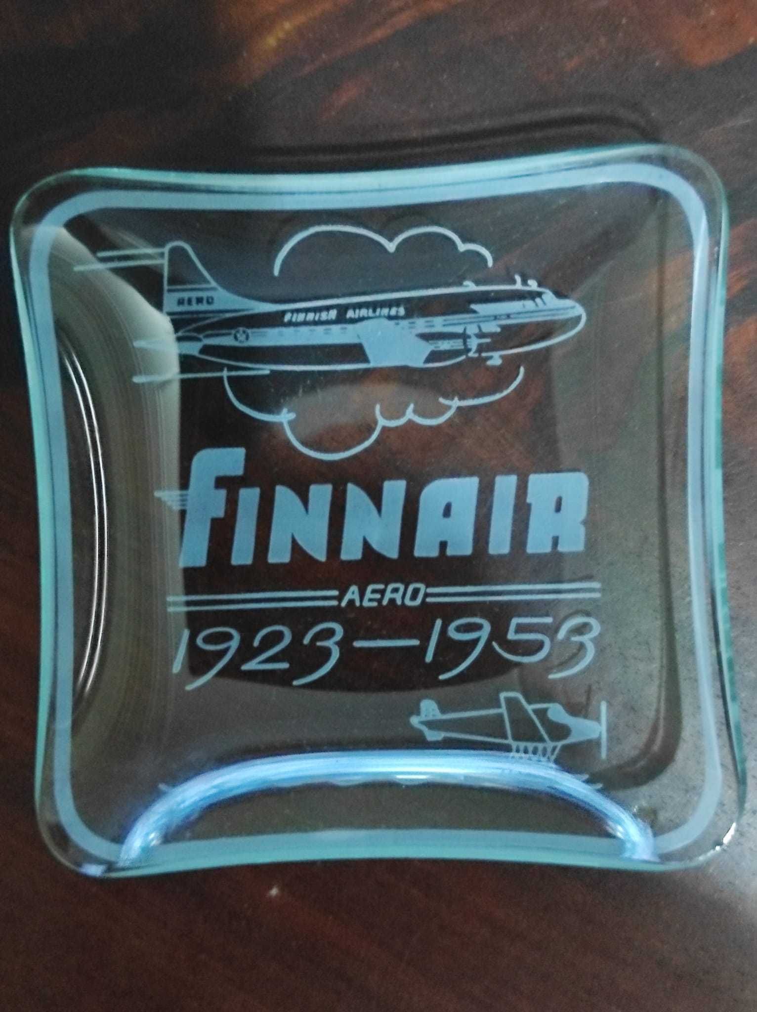 Popielniczka kolekcjonerska Finnair Aero - jubileusz 1923–53 oryginał!