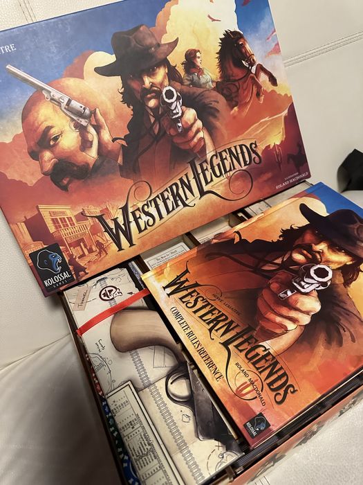 Western Legends + dodatki + żetony + pomalowane figurki + insert!