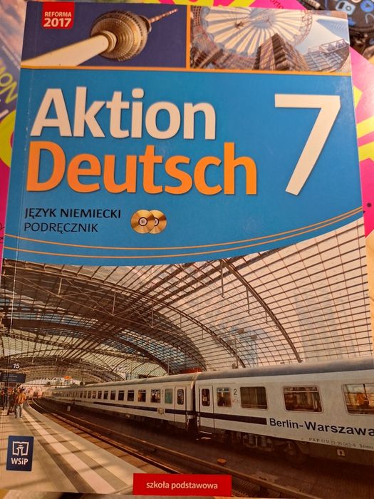 Podręcznik do niemieckiego "Aktion Deutsch 7" z płytami, WSiP