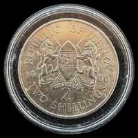 Moeda de 2 Shillings - 1966 - Quénia