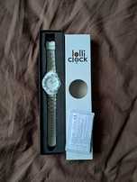 Наручний годинник Lolli Clock для жінок/дівчат білий силіконовий ремін