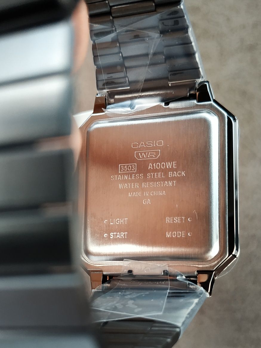 Годинник чоловічий Casio A100WEGG-1A2 Оригинал Гарантия Часы мужские