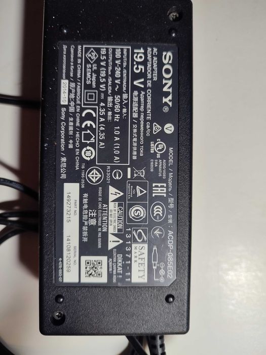 Carregador Computador Portátil Sony 19.5v 90w