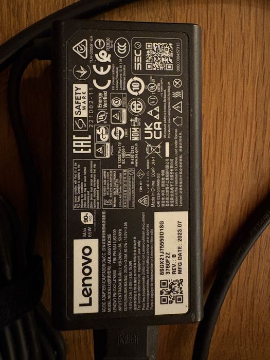 Zasilacz sieciowy notebook Lenovo na usb