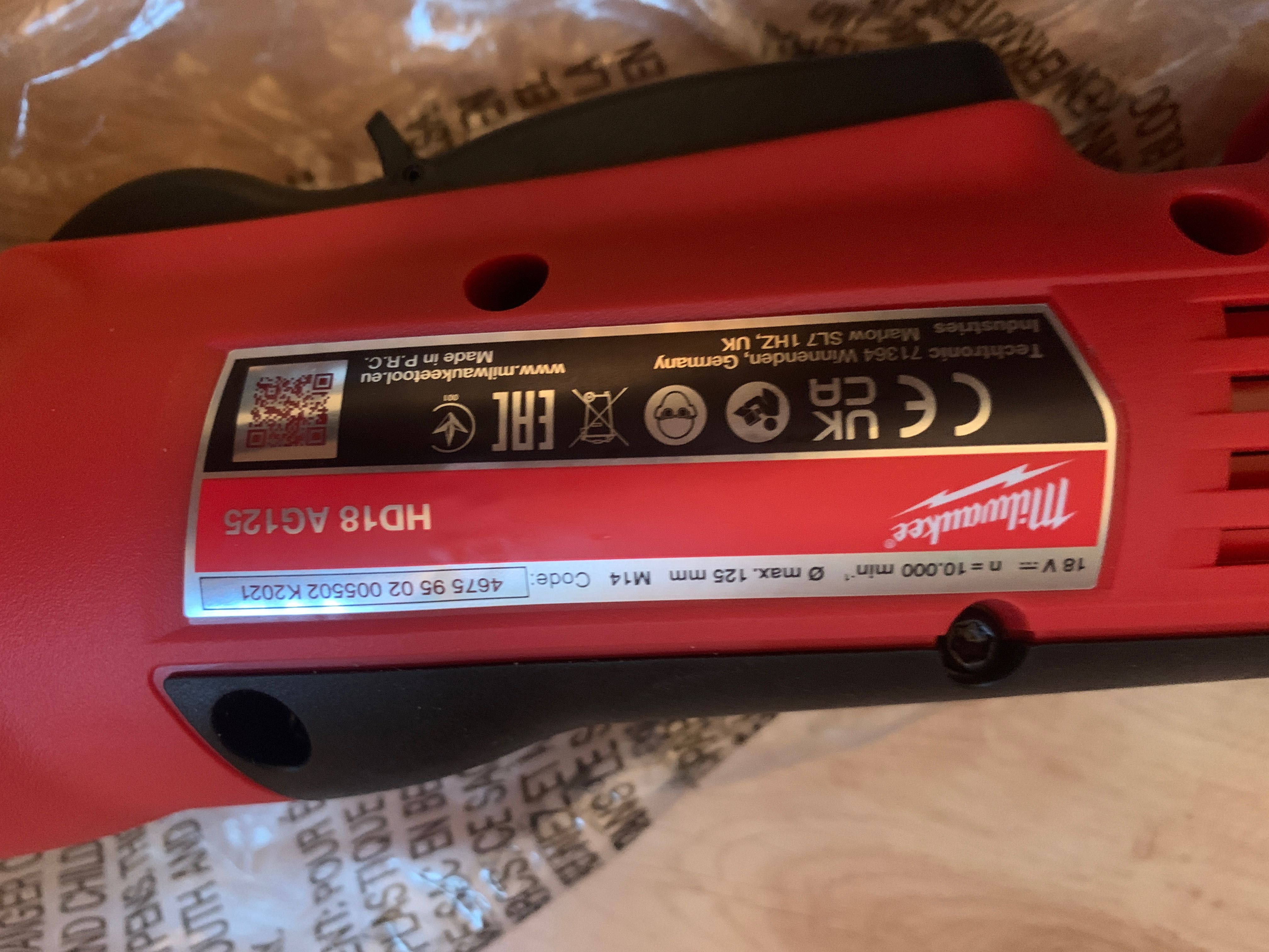 Szlifierka kątowa 125mm Milwaukee HD18 AG-125