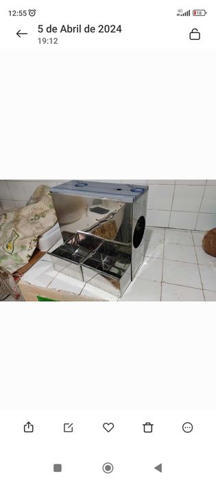 Maquina de soprar sementes em inox