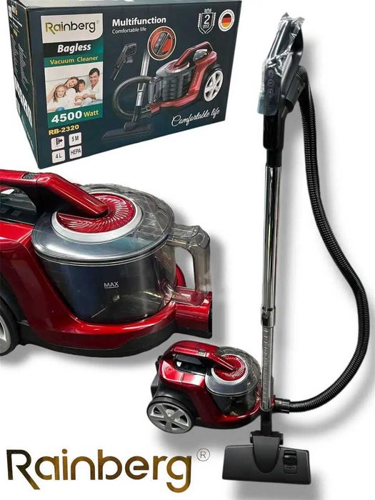 ТОП! Пылесос Rainberg RB-2320 4500 Вт с регулятором мощности пилосос