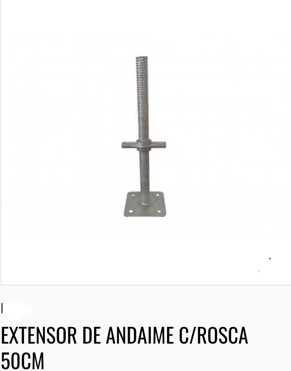 Andaime com cruzetas e prancha resistente