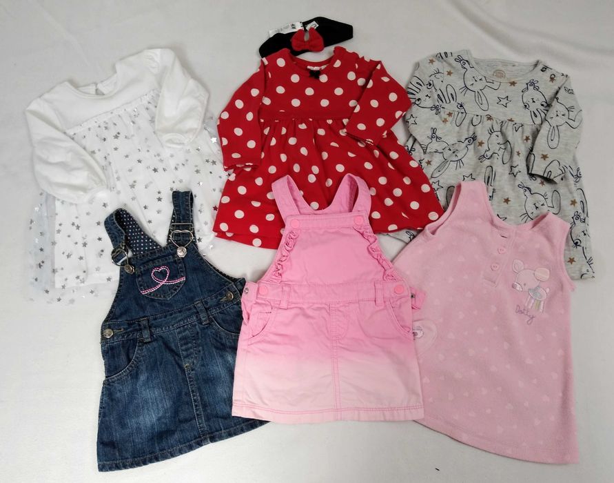 Mega paka ubran dla dziewczynki rózne rozmiary h&m, next, smyk,reserve