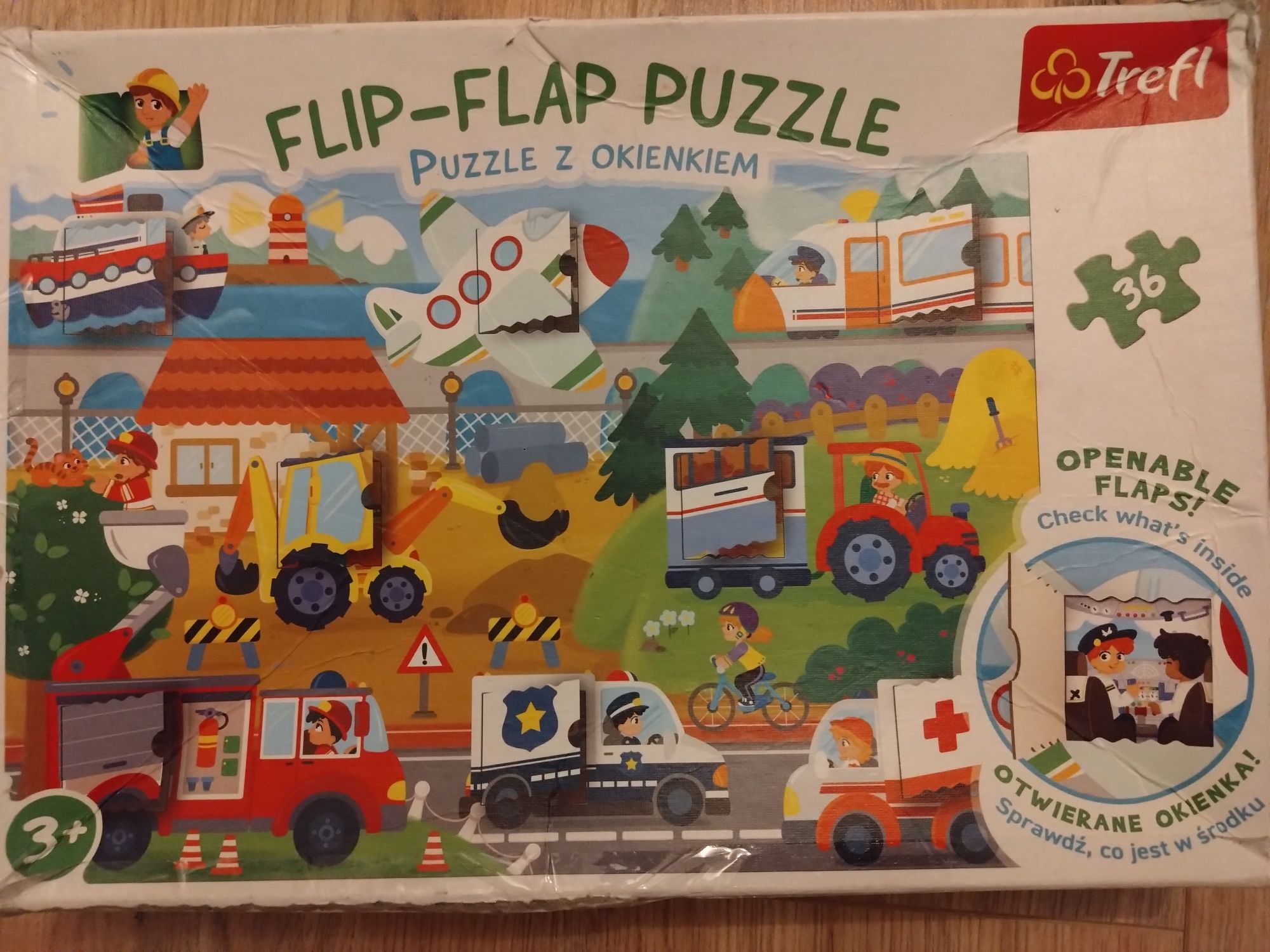 Flip-Flap puzzle z okienkiem Trefl