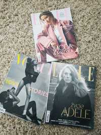 Czasopisma Vogue Elle zestaw komplet
